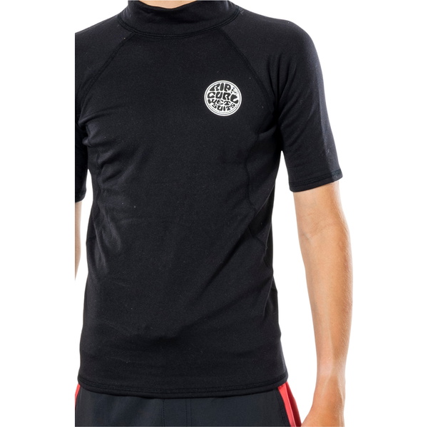 2026 Rip Curl Junior Thermopro Short Sleeve Top WLYYCB - Black